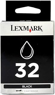 Lexmark No.32 Black Print Cartridge Original Black 1 Cartridge – Ink Cartridge for Printers (Original, Pigment-Based Ink, ...