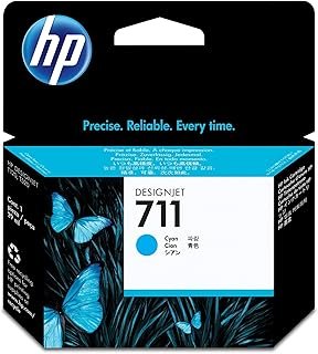 HP HEWCZ130A 711 Cyan Ink Cartridge, Cyan