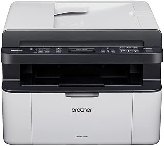 Brother MFC-1810 Mono Laser Multi-Function Centre, USB 2.0, Compact, A4 Printer, Small Office/Home Printer, Light Grey/Cream