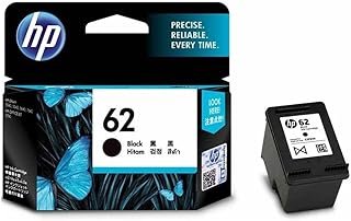 HP 62 Genuine Original Black Ink Printer Cartridge works with HP Officejet 8040, HP ENVY 8000, HP ENVY 7640, HP Officejet …