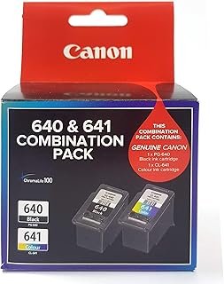 Canon PG640CL641CP Combo Pack (1 x PG640 Black & 1 x CL641 Colour), Black/Multi/Colour, One Size