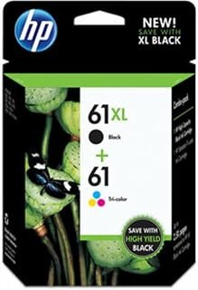 HP 61xl Black High Yield and Tri-Color Standard Yield Ink Combo Pack