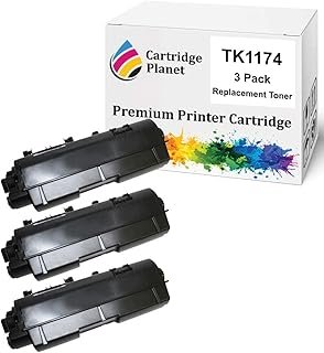 Cartridge Planet 3-Pack Non-Genuine Toner Cartridge for Kyocera TK-1174 (7200 Pages) for Kyocera M2640IDW M2540DN M2040DN