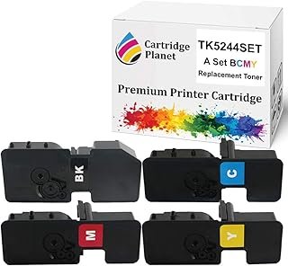 Cartridge Planet A Set BCMY Non-Genuine Toner Cartridge for Kyocera TK-5244 TK5244K TK5244C TK5244M TK5244Y (4,000/3,000 (…