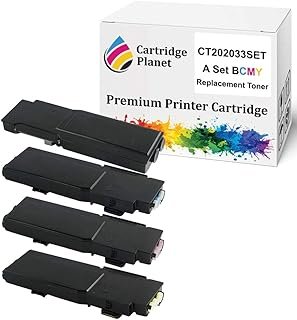 Cartridge Planet A Set BCMY Compatible Toner Cartridge for Fuji Xerox CT202033 CT202034 CT202035 CT202036 (11,000 Pages) f…
