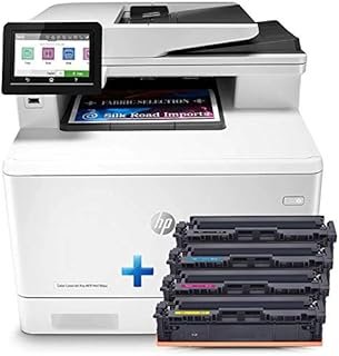HP M283fdw Colour Laserjet Pro MFC Duplex and WiFi with Cyan/Magenta/Yellow, Black Cartridge Set (Pack of 4), Prints Capacity