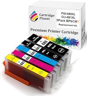 Cartridge Planet 5 Pack (1BK,1PBK,1C,1M,1Y) Compatible Ink for Canon PGI-680XL CLI-681XL PGI680XL CLI681XL XXL for Canon T...