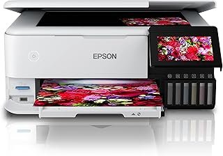 Epson EcoTank Photo ET-8500 Multifunction Printer, Medium, White, C11CJ20501