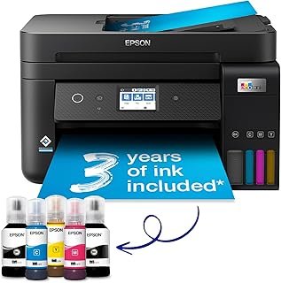 EcoTank ET-4850 A4 Multifunction Wi-Fi Ink Tank Printer, with Up to 3 Years of Ink Included