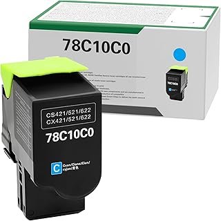 SANCTink 78C10C0 Cyan Remanufactured Toner Cartridge Replacement for Lexmark CS521 CX522 CX421 CS521dn CS622de CS421 CX622...