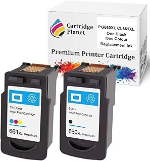 Cartridge Planet 1 Black and 1 Colour Compatible Ink for Canon PG-660XL CL-661XL PG660XL CL661XL for Canon TR7060 TR7060a …