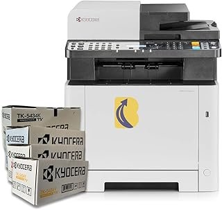 Kyocera ECOSYS MA2100cwfx Colour Multifunction Laser Printer, Wireless, Network + TK-5434 CMYK Toner Bundle