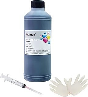 Universal Printer Ink Cartridges 500 ml 17.59 oz Black Colour Refill Ink Replacement for HP Canon Lexmark Brother Ricoh Re…