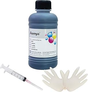 Universal Printer Ink Cartridges 250 ml 8.79 oz Black Colour Refill Ink Replacement for HP Canon Lexmark Brother Ricoh Ref...
