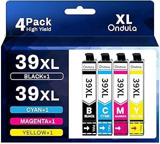 Ondula 39XL Ink Cartridge Compatible with Epson 39XL Ink Cartridge for Expression Home XP-2105 XP-4105 Printer (4-Pack, 1 ...