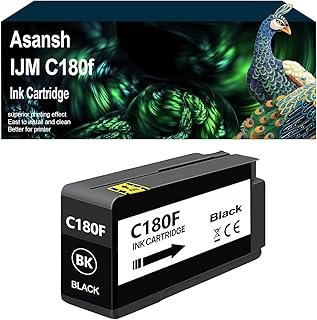 ASANSH 408517 Black Ink Cartridge Use for RICOH IJM C180F Printer