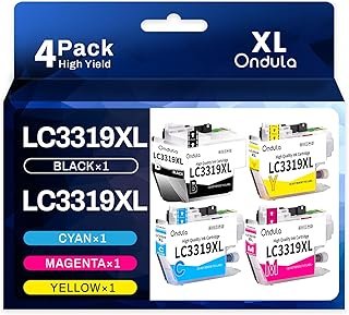 Ondula LC3319XL Ink Cartridges Compatible for Brother LC 3319XL LC-3319XL LC3319 3317 Ink cartridges Replacement for MFC J…