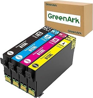 GreenArk 812XL Compatible for Epson 812 XL T812XL Ink Cartridges Replacement for Epson Workforce Pro WF-3820 WF-3825 WF-48…