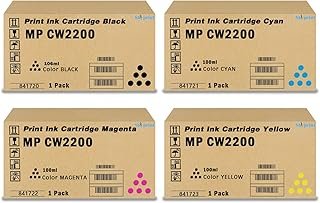 SkyPrint Compatible MP CW2200 Ink Cartridges Use for Ricoh Aficio MP CW2200SP CW2200HSP CW1200SP CW1200HSP Printer Ink (Bl...