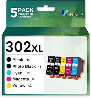 Vintella 302XL Ink Cartridge Replacement for Epson 302 Ink Cartridges Combo Pack 302XL T302 for Expression Premium XP-6000…