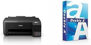 Epson EcoTank ET-1810 Wireless Single-Function Printer, Black, C11CJ71501 and Double A, A4 Ream Paper, A4 80 GSM, 1 Ream, …