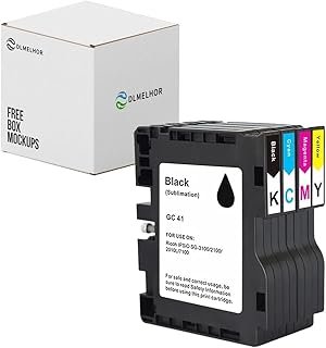 DLMELHOR GC41 Sublimation Ink Cartridge Heat Transfer Compatible for Ricoh GC41 for Ricoh IPSiO SG3100 SG2100 SG2100L SG20...